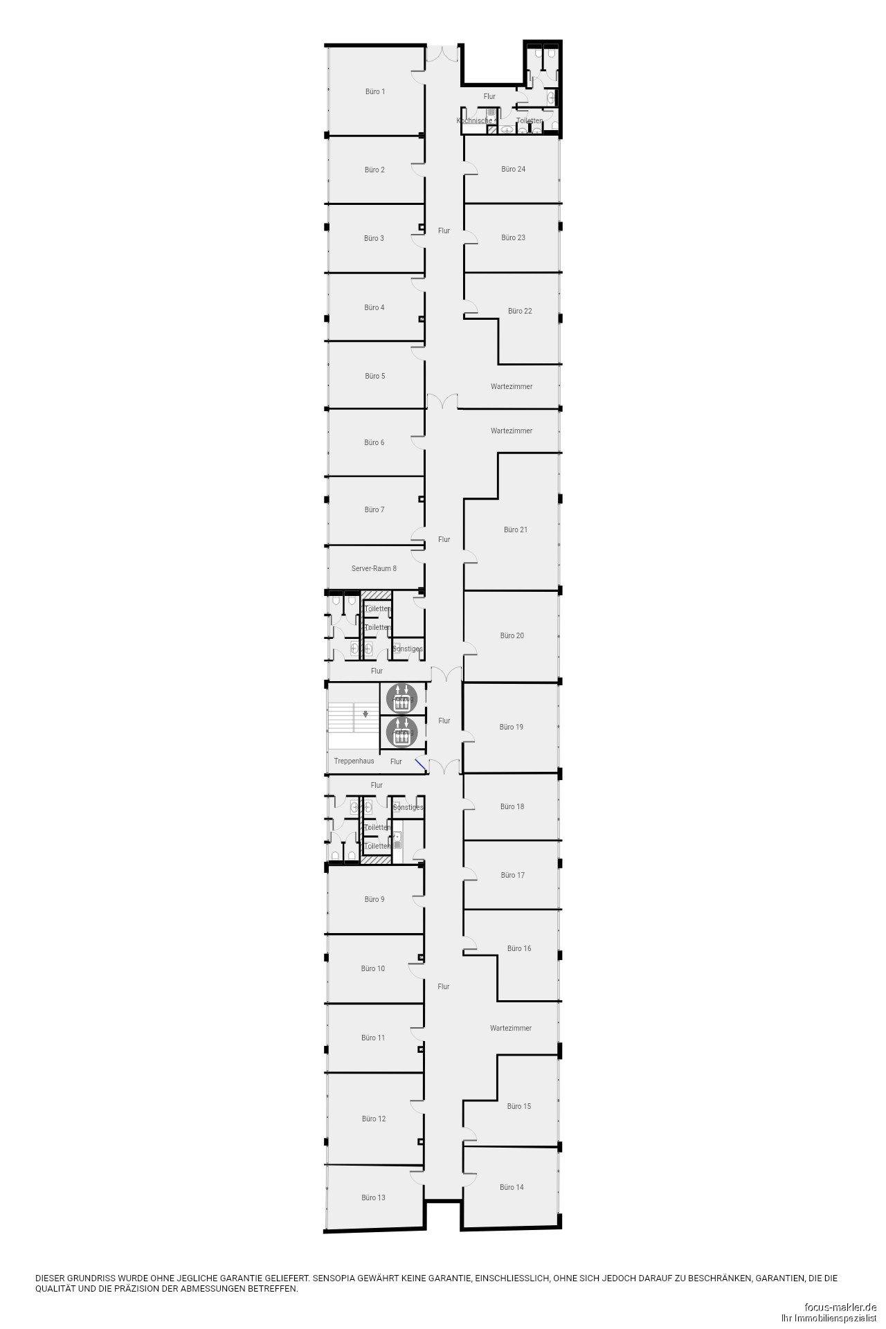 Berliner Straße 13, 1.OG Grundriss - ohne Maße