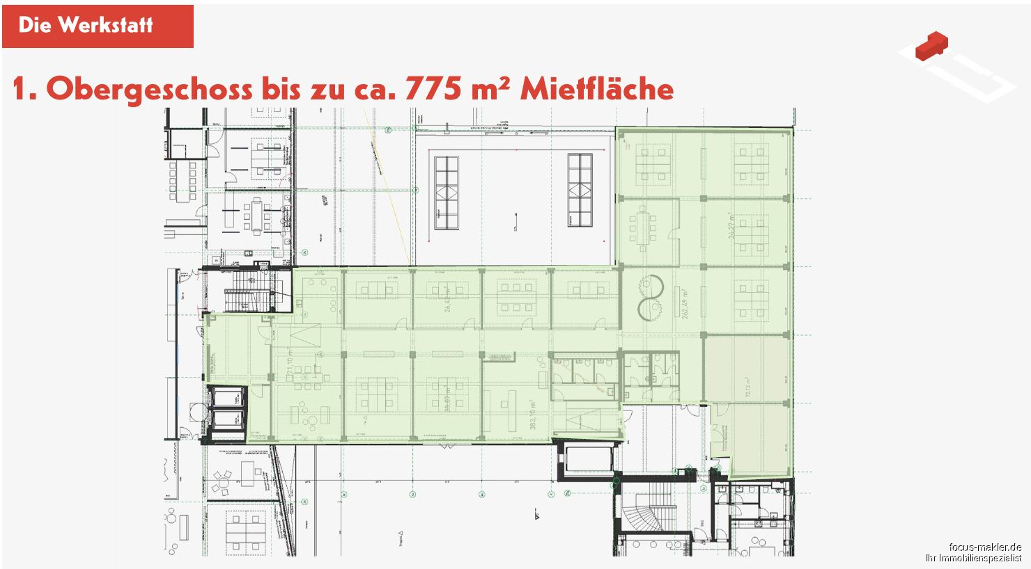 Werkstatt - 1. OG ca. 775 qm