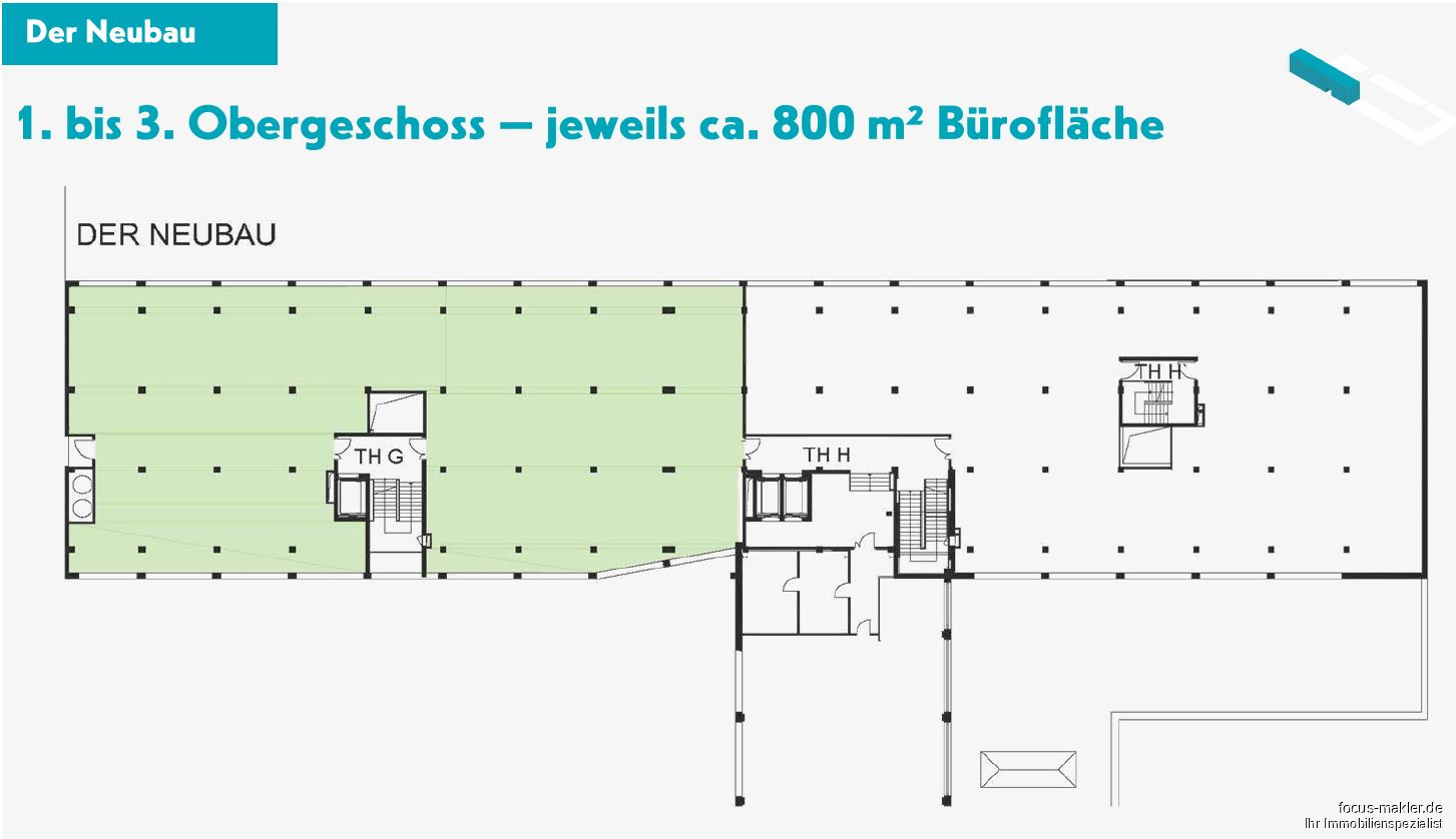 Neubau - 1. - 3. OG ca. 800 qm