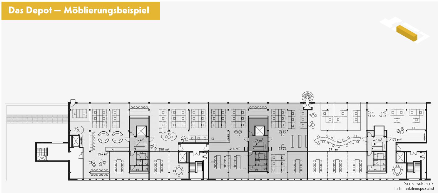 Depot - Möblierungsbeispiel