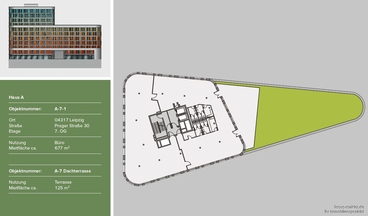 Haus A -7 .OG ca.  677 m²