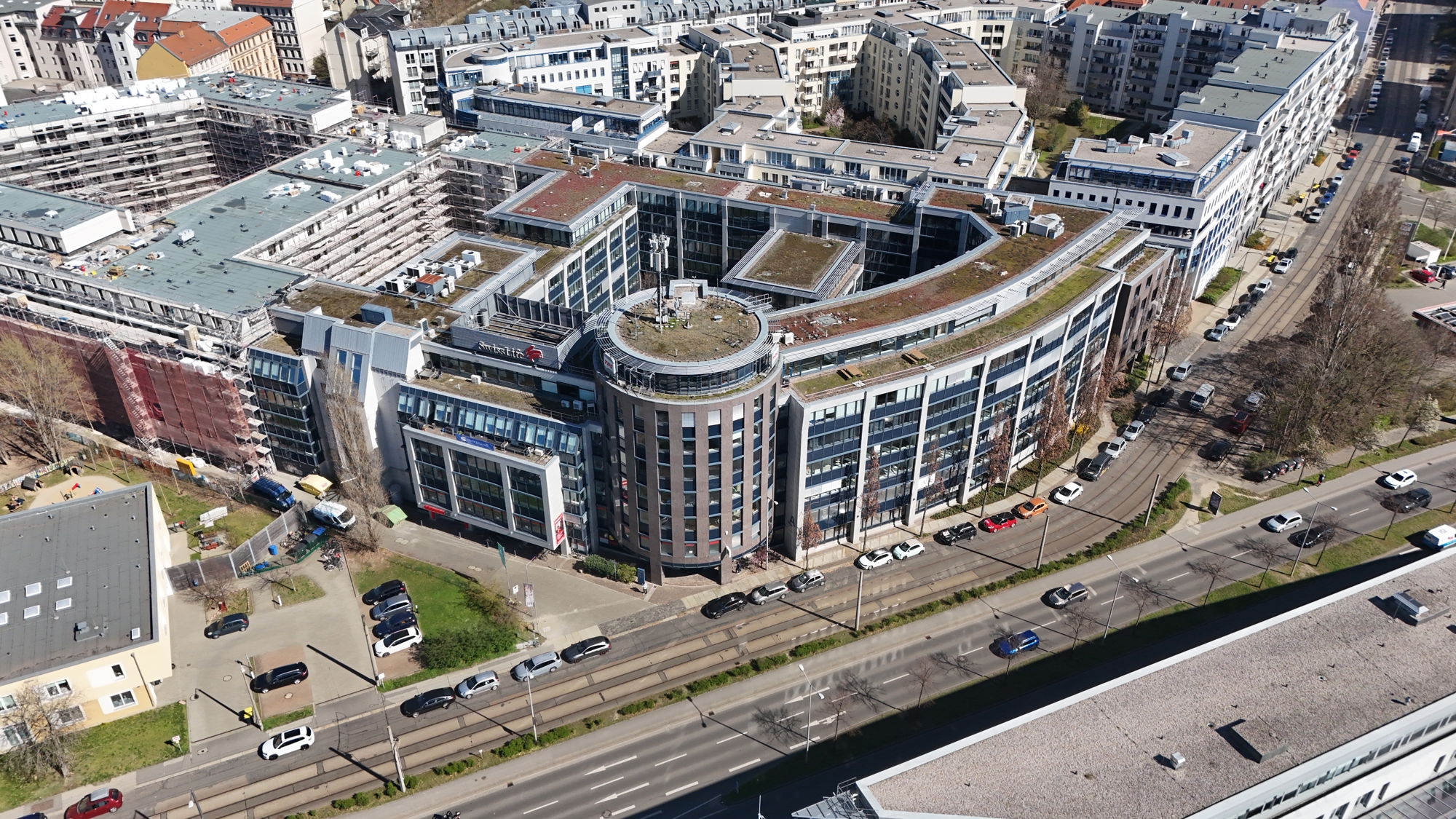 Ansicht Kohlgartenstraße 11-13 / Atriumstraße 1-3 / Johann-Eck-Straße 1
