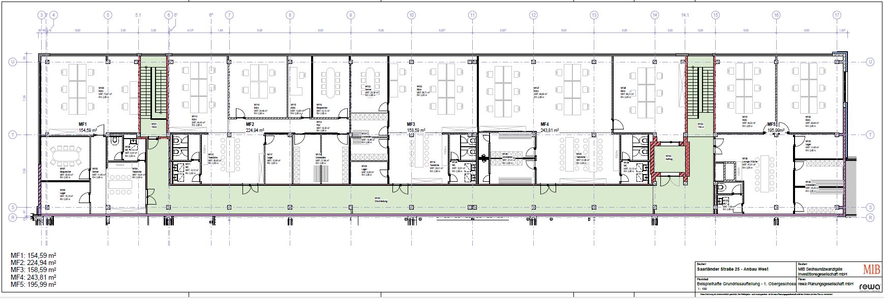 Grundriss 1. OG Planung