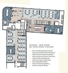 Grundrisskonzept Open Space