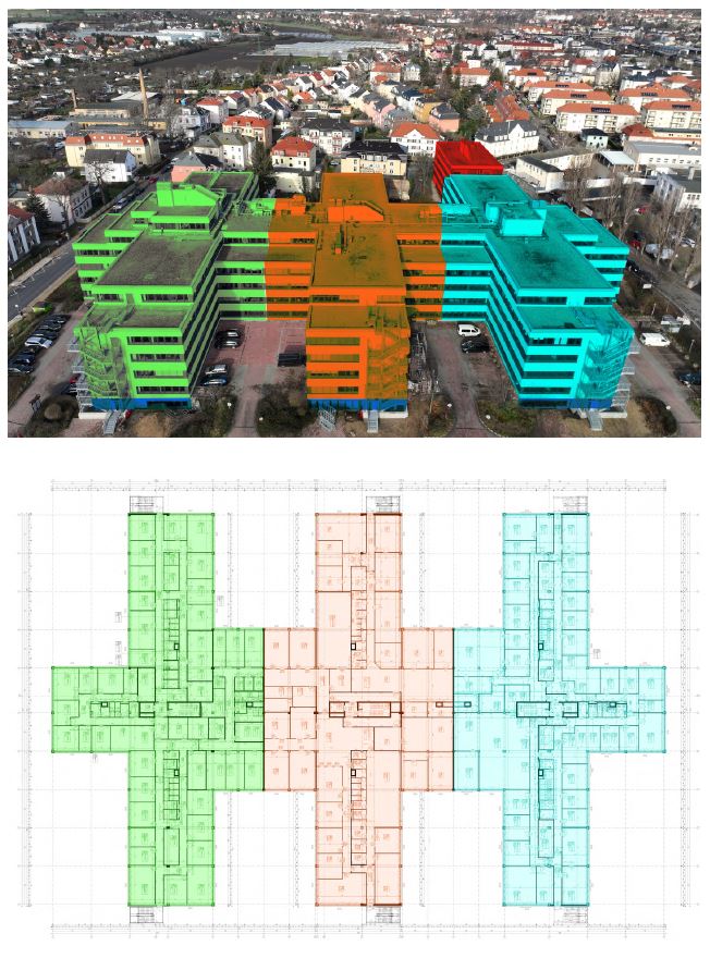 Gebäudeaufteilung Gebäudeaufteilung