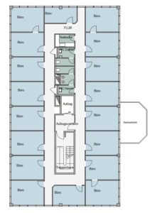 Grundrissbeispiel kleinteilige Verzimmerung