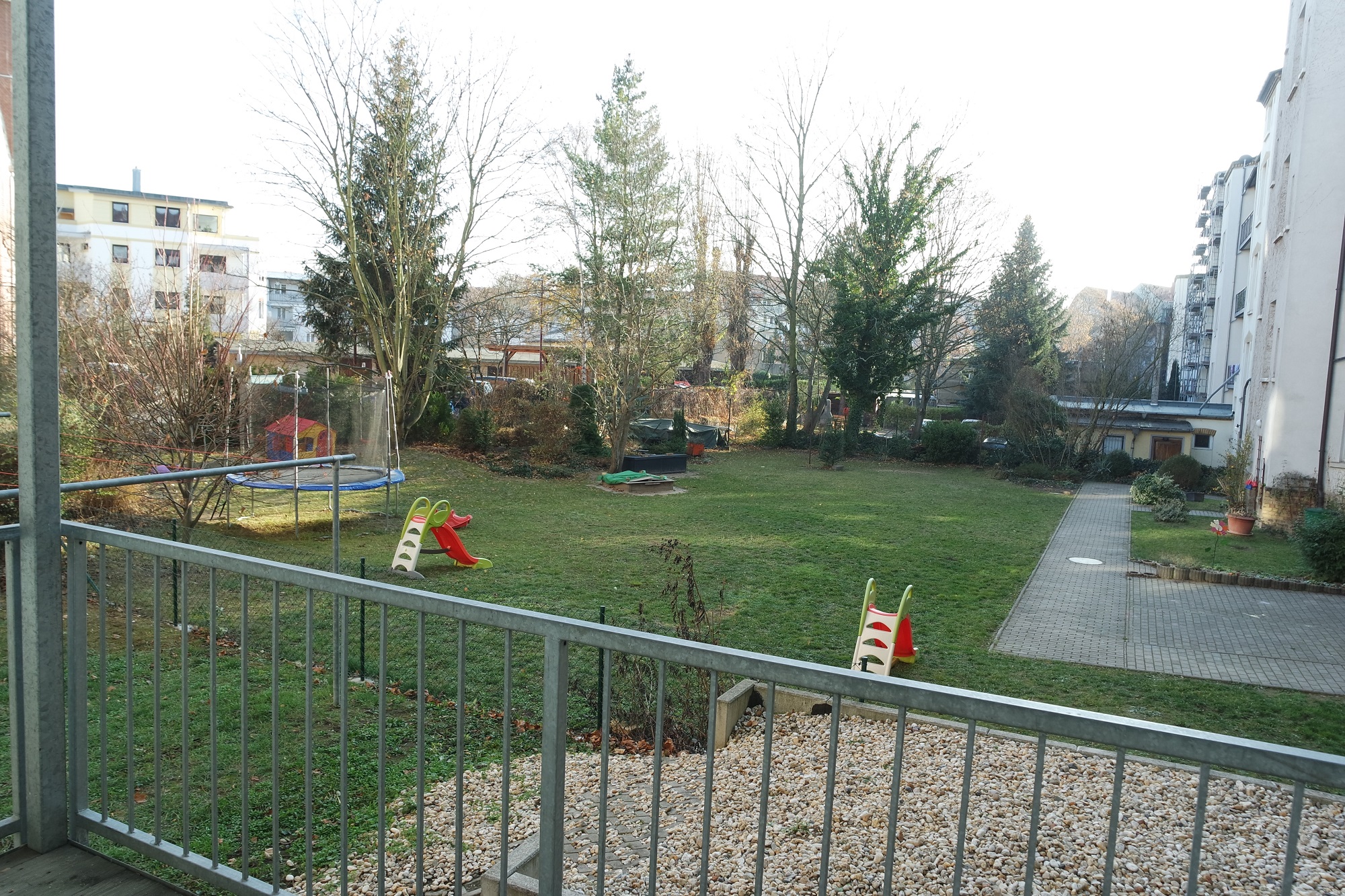 Blick vom Balkon