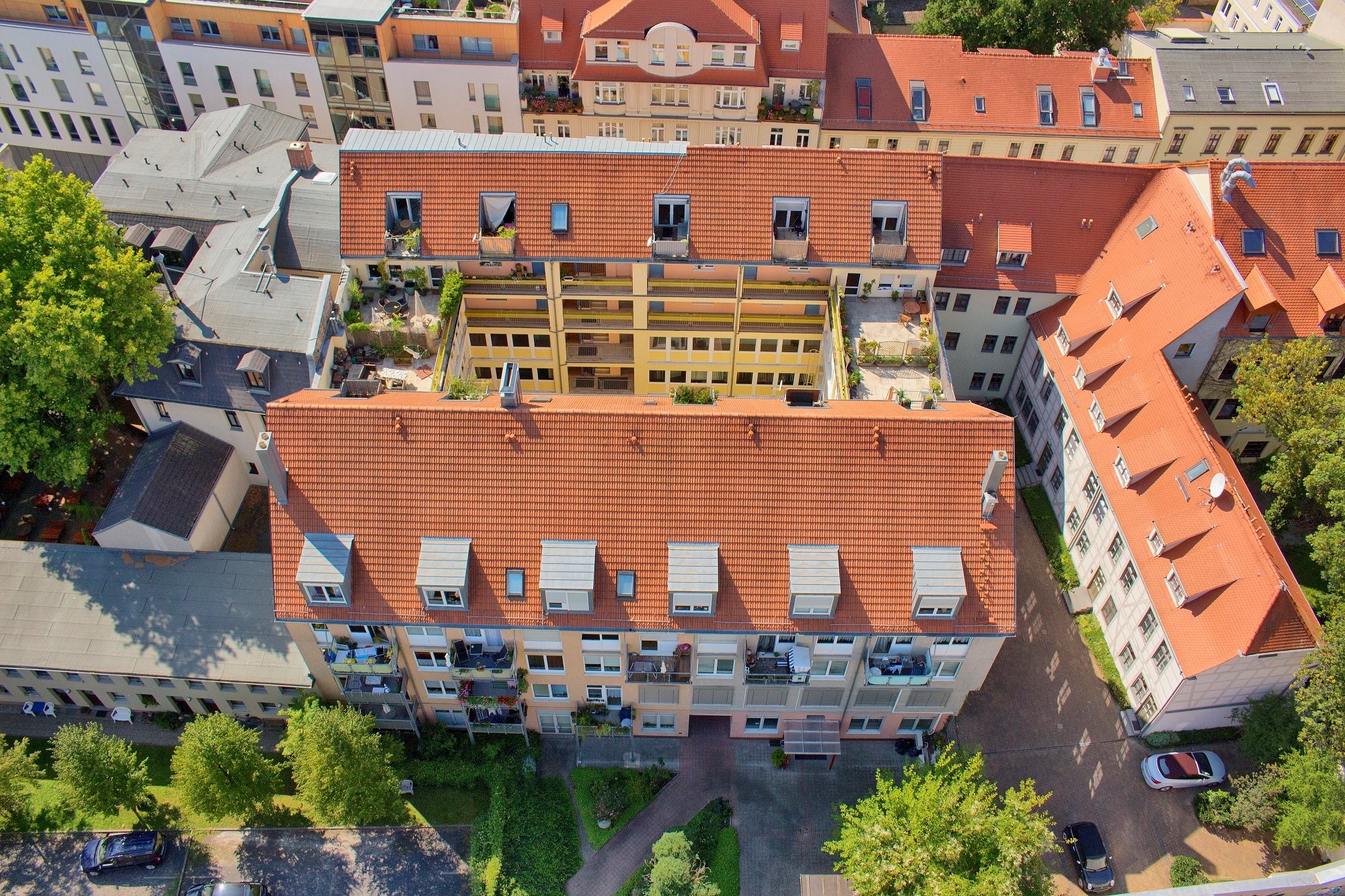 Luftansicht Barfüßer Straße Luftansicht Barfüßer Straße