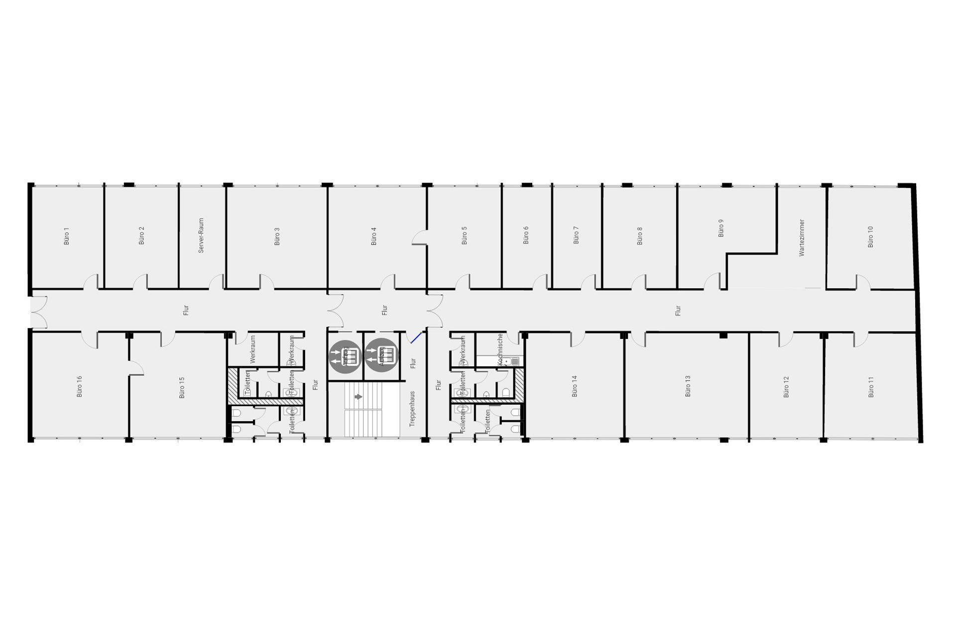 Berliner Straße 13, 4.OG Grundriss - ohne Maße