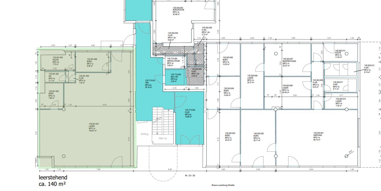 1VE-001 Lage im Objekt