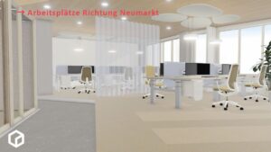 Arbeitsplätze Richtung Neumarkt