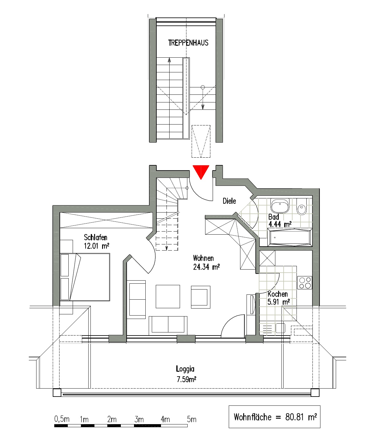 Dachgeschoß mitte Dachgeschoß mitte