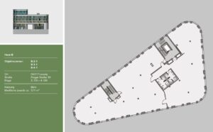 Haus B - 2-4. OG je OG ca. 571 m²