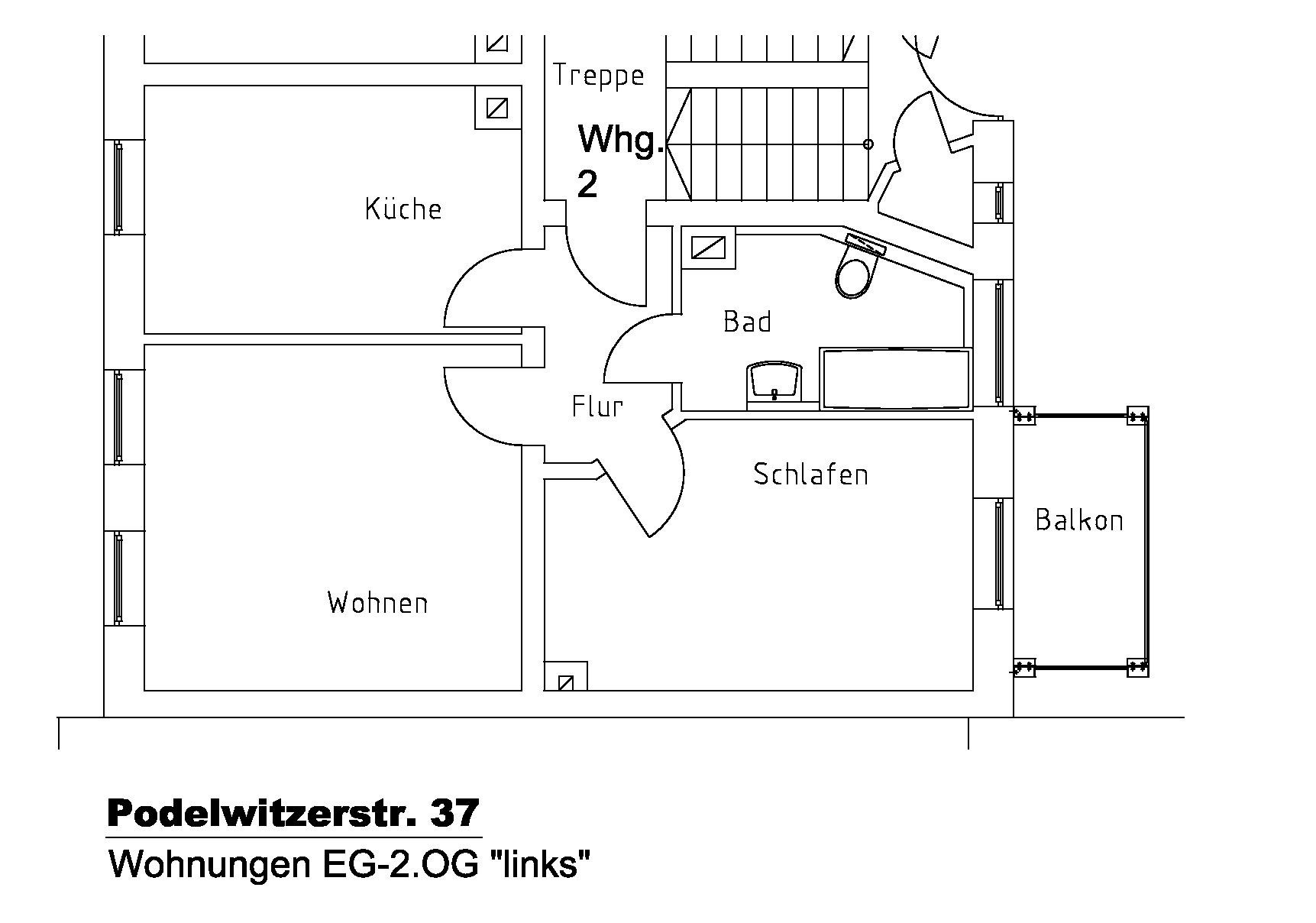 Grundriss 2.OG links Grundriss 2.OG links