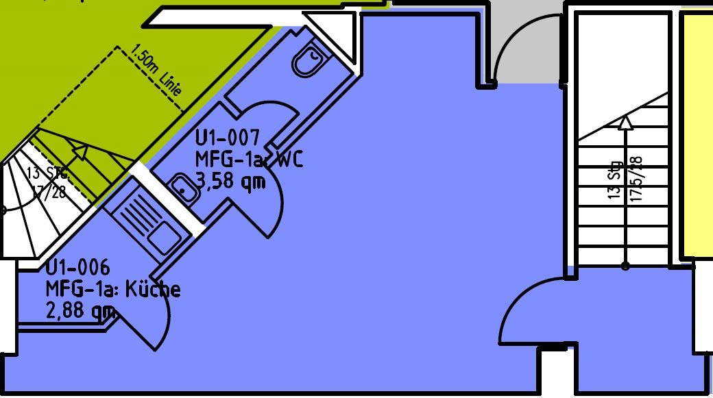 Grundriss Lagerfläche im UG