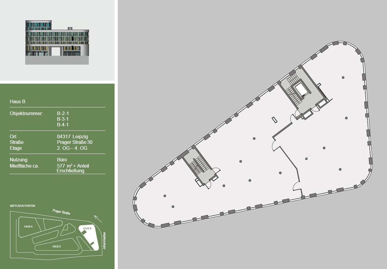 Haus B - 3.OG ca. 577 m²