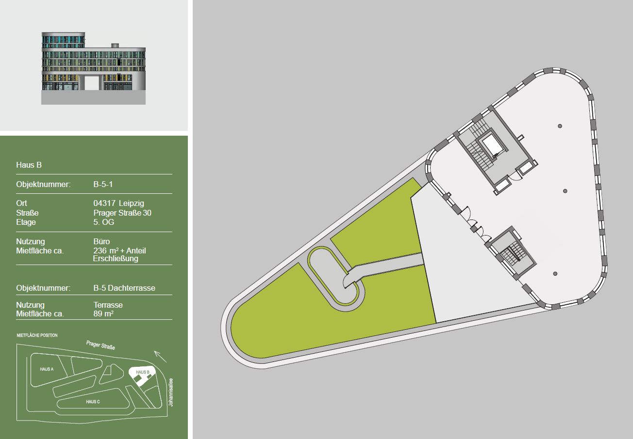 Haus B - 5.OG ca. 236 m² + Terrasse
