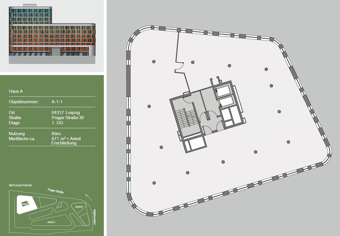 Haus A - 1.OG ca. 671 m²