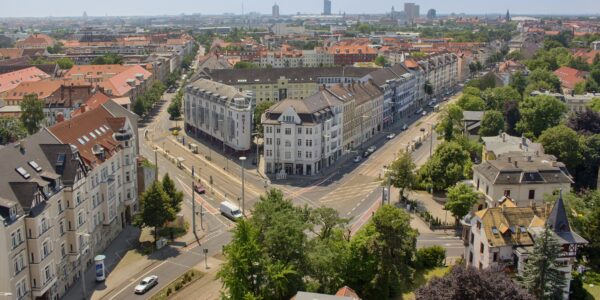 Luftbild Ansicht Eutritzscher Zentrum