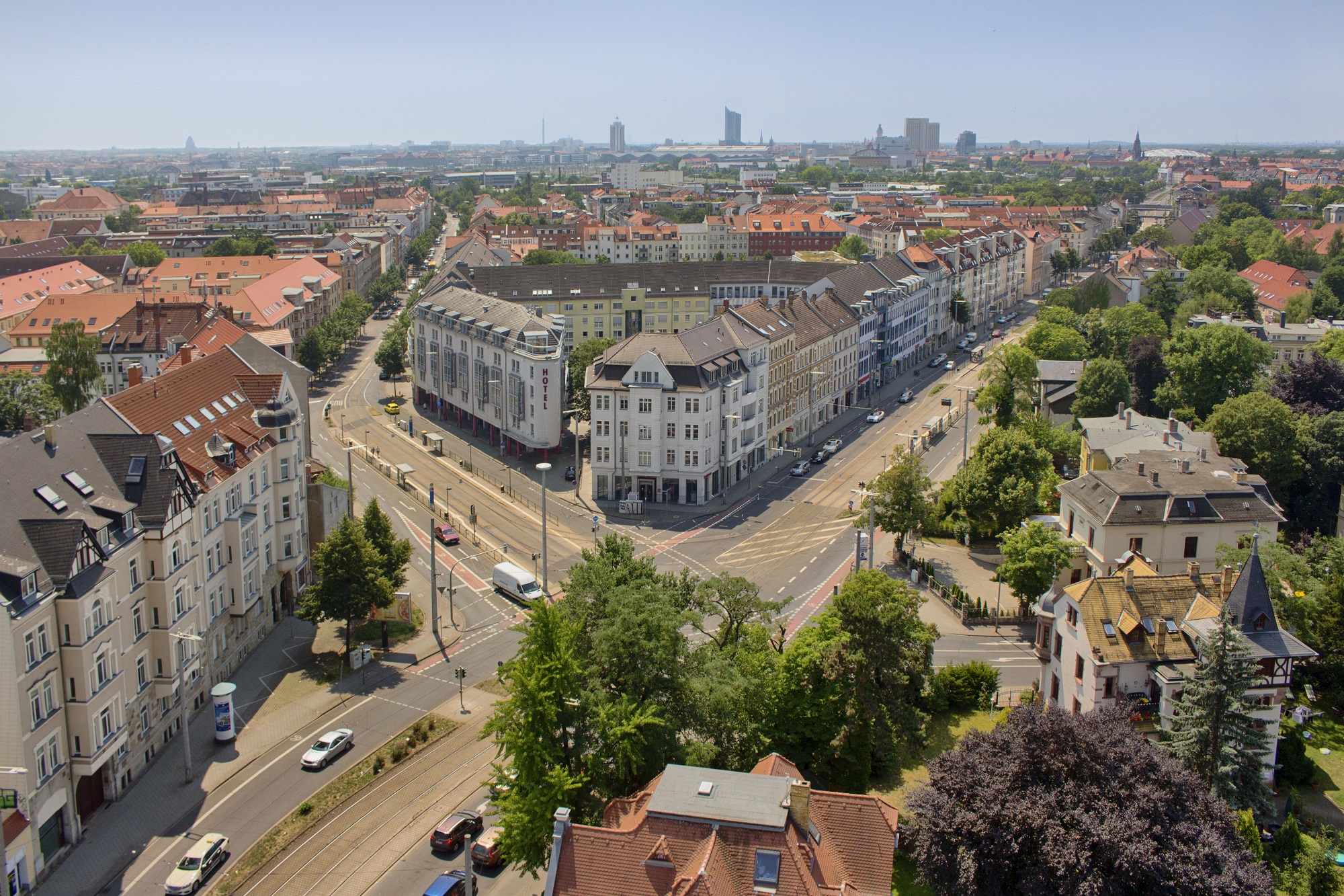 Luftbild Ansicht Eutritzscher Zentrum
