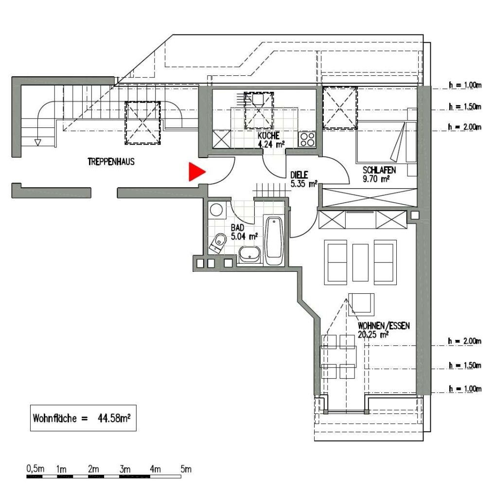 Dachgeschoß links