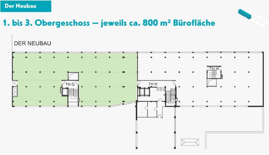 Neubau - 1. - 3. OG ca. 800 qm