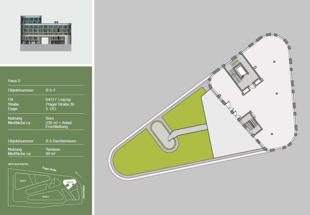 Haus B - 5.OG ca. 236 m² + Terrasse