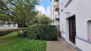 Blick auf den Gartenanteil