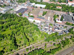 Lage zwischen Plagwitzer Friedhof und Spinnerei
