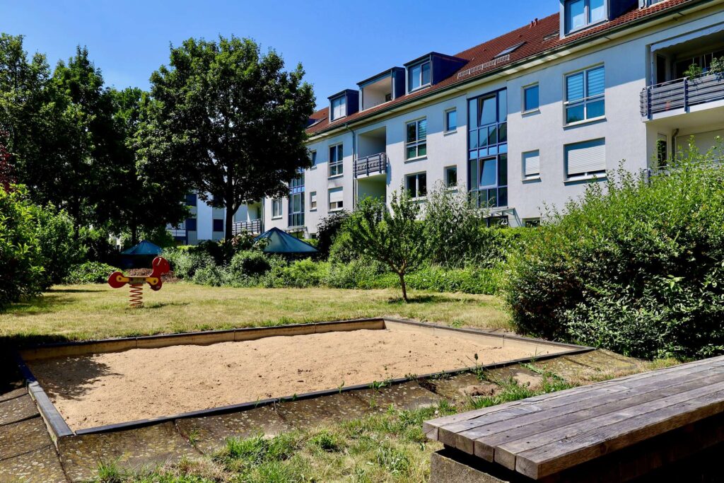 Gepflegte Innenhofanlage.