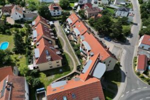 Luftaufnahme der Wohnanlage