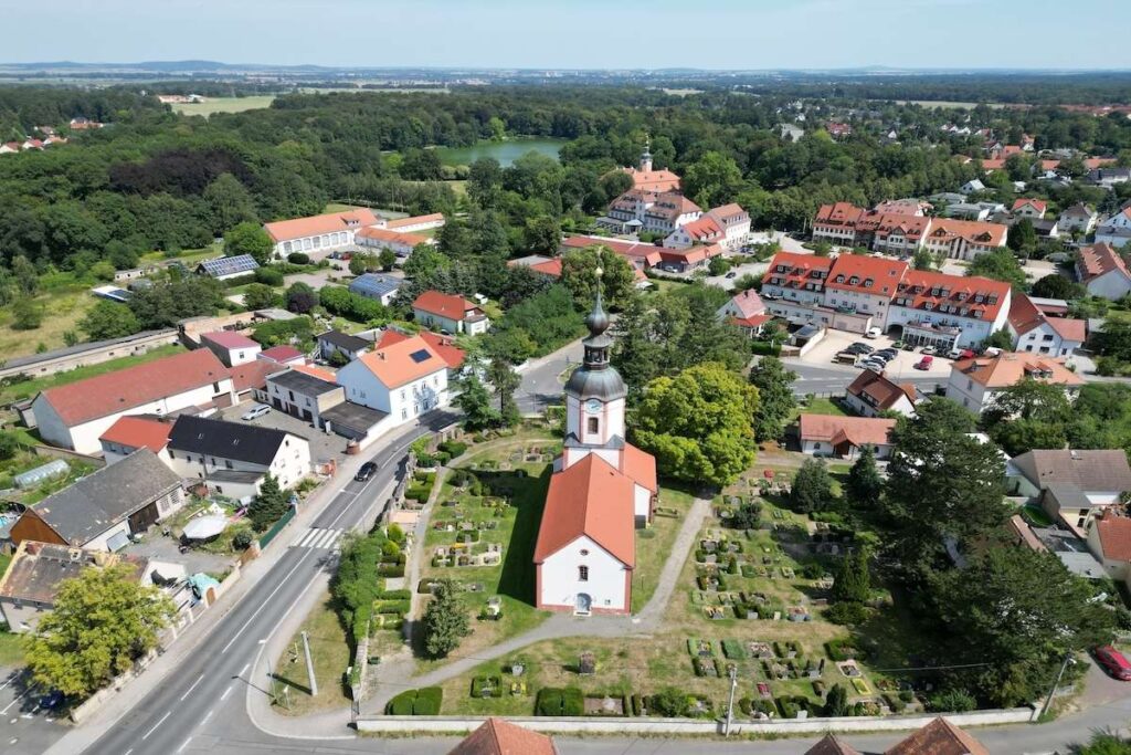 Luftaufnahme der unmittelbaren Umgebung