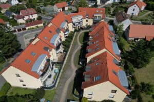 Luftaufnahme der Wohnanlage
