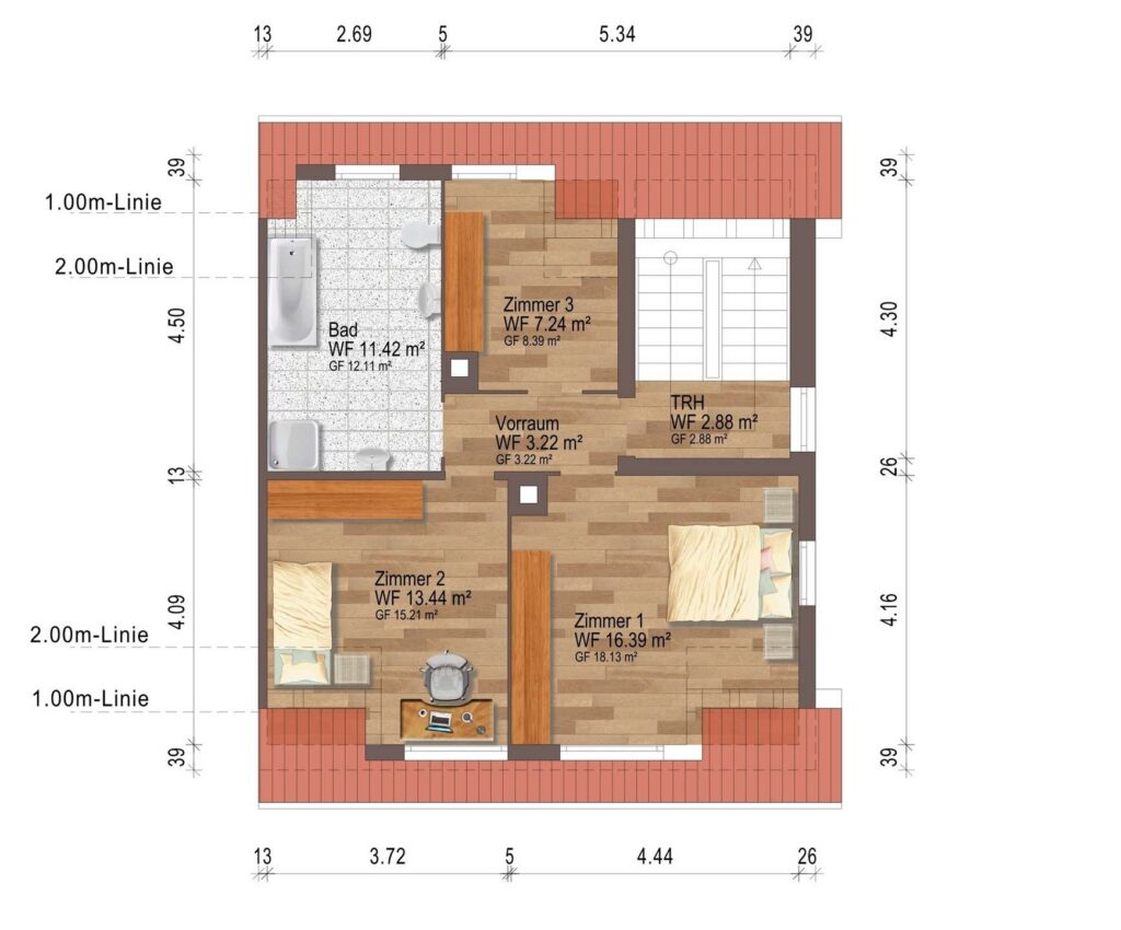 Grundriss Dachgeschoss