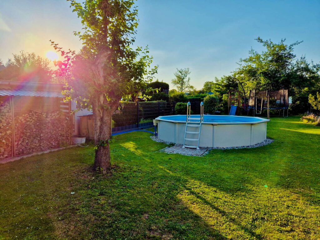 Sommerabendstimmung im Garten.